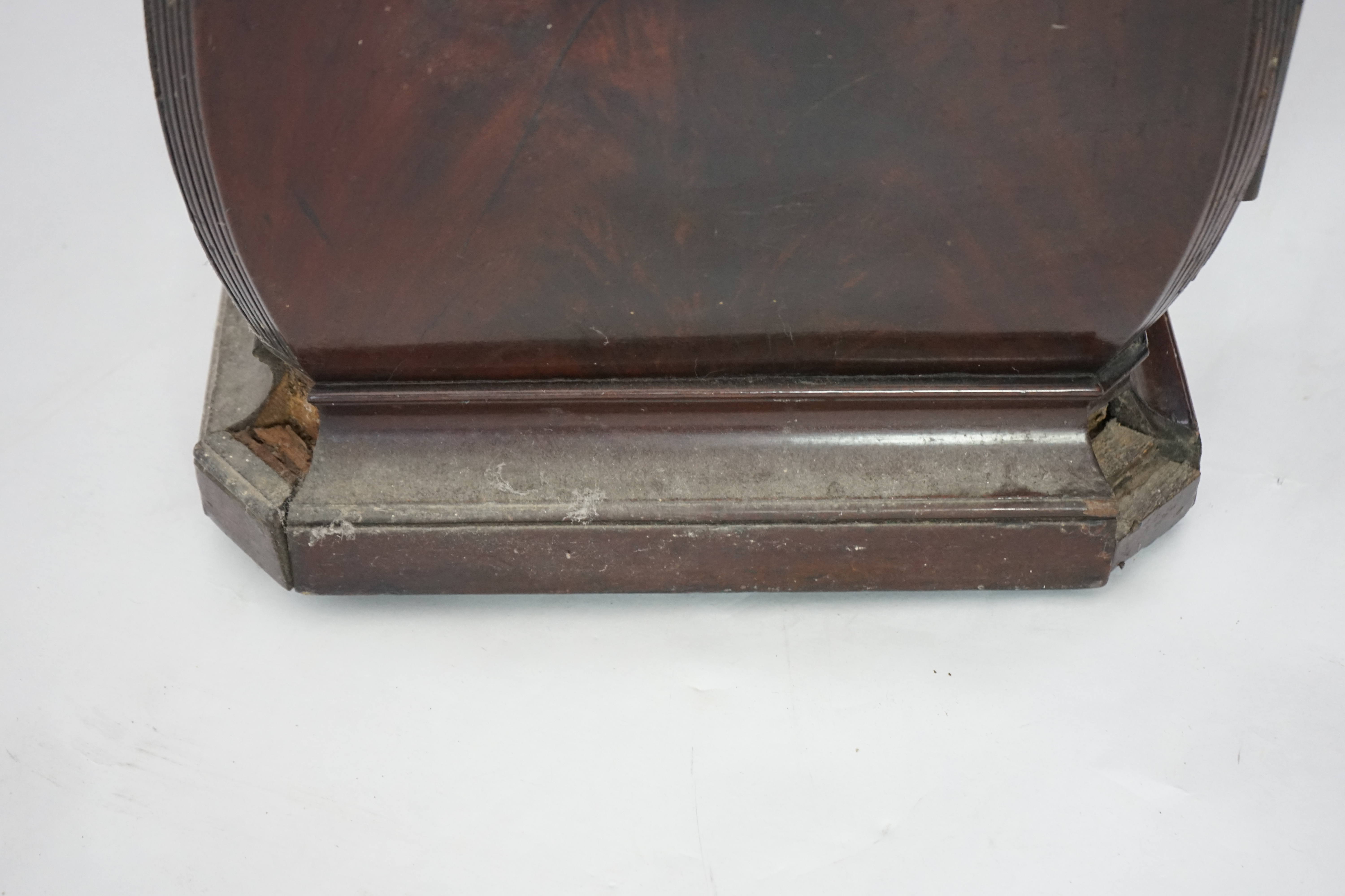 An 18th century Dutch carved mahogany wine cooler and cover